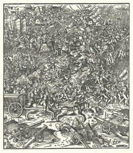 Bitwa pod Gwinegate, Francja, 7 sierpnia 1479 (grawerowanie)