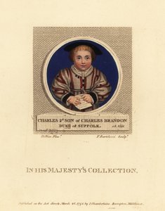 Charles Brandon, 3.książę Suffolk autorstwa Hans (after) Holbein the Younger
