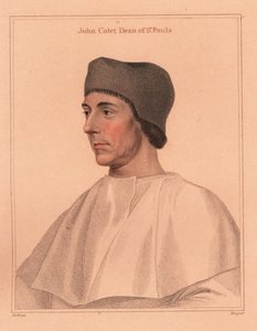 John Colet, dziekan katedry św. Pawła, 1812 (rycina) autorstwa Hans (after) Holbein the Younger