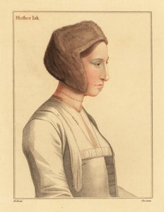 Margaret Clement, przybrana córka Thomasa More., 1812 (rycina) autorstwa Hans (after) Holbein the Younger