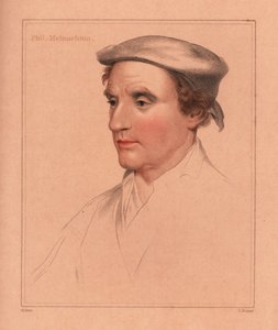 Philip Melanchton lub niezidentyfikowany mężczyzna., 1812 (grawerowanie) autorstwa Hans (after) Holbein the Younger