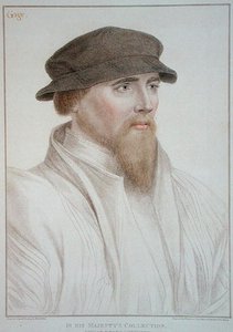 Portret Johna Gaye (zm. 1557) rytowany przez Francesco Bartolozzi (1727-1815) 1796 (grafika) autorstwa Hans (after) Holbein the Younger