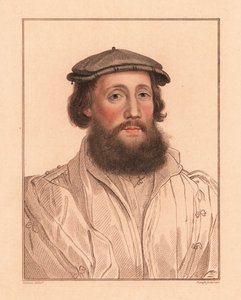 Portret nieznanego mężczyzny, dwór króla Henryka VIII, ok. 1532.,1812 (grawerowanie)