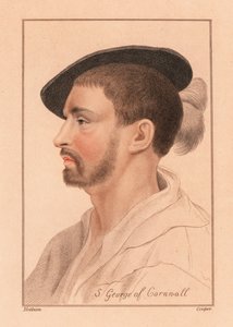 Simon George of Quocoute, Cornwall., 1812 (grawerowanie) autorstwa Hans (after) Holbein the Younger