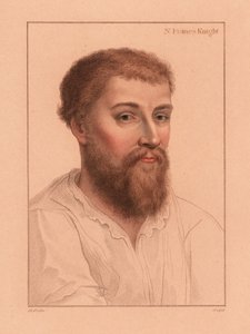 Sir Nicholas Poyntz (1510-1556), angielski dworzanin, 1812 (rycina) autorstwa Hans (after) Holbein the Younger