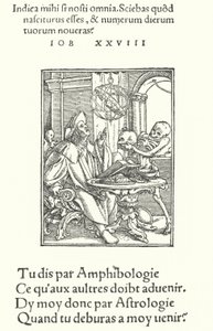 Astrolog (rycina) autorstwa Hans (after) Holbein the Younger