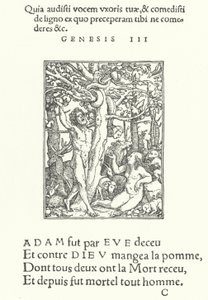 Kuszenie (rycina) autorstwa Hans (after) Holbein the Younger