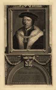 Thomas Howard, 3. książę Norfolk (1473-1554) (rycina) autorstwa Hans (after) Holbein the Younger