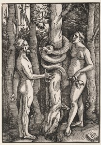 Adam i Ewa autorstwa Hans Baldung