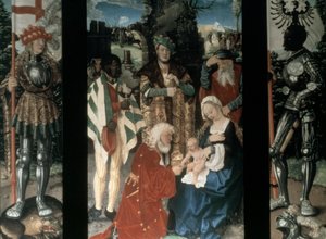 Adoracja Trzech Króli, 1507 autorstwa Hans Baldung
