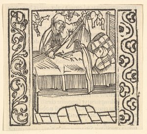 Troska o zmarłych, ilustracja ze Speculum Passionis, 1507, 1507. autorstwa Hans Baldung