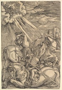 Nawrócenie Pawła, ca. 1514. autorstwa Hans Baldung