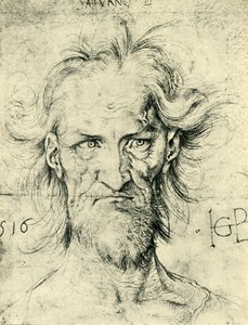 Głowa brodatego starca Saturna, 1516, 1943. autorstwa Hans Baldung