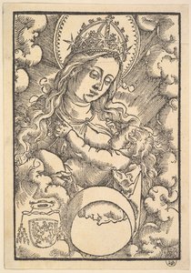 Madonna Lactans, z Enchiridon poeticum, 1515 autorstwa Hans Baldung