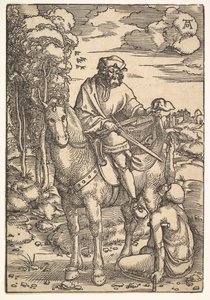 Święty Marcin na koniu, XV-XVI wiek. autorstwa Hans Baldung