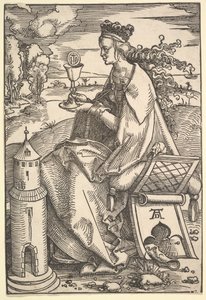 św. Barbara, ca. 1505. autorstwa Hans Baldung