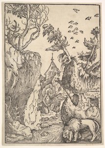 Św. Hieronim na Pustyni, ca. 1511. autorstwa Hans Baldung