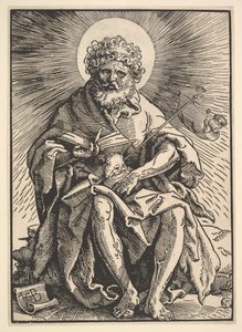 Św. Jan Chrzciciel trzymający Baranka, ca. 1517. autorstwa Hans Baldung