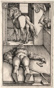 Zaczarowany Pan Młody, 1544-45. autorstwa Hans Baldung