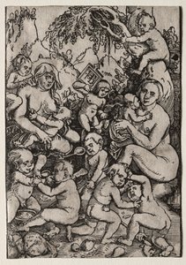 Dwie Matki. autorstwa Hans Baldung