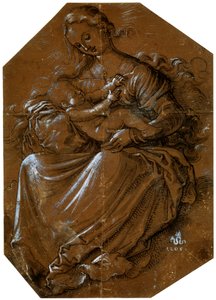 Dziewica z Dzieciątkiem, c1500-1545 autorstwa Hans Baldung