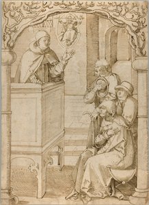 Mnich głoszący kazania autorstwa Hans Baldung Grien