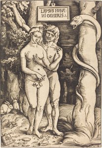 Adam i Ewa, 1511 autorstwa Hans Baldung Grien