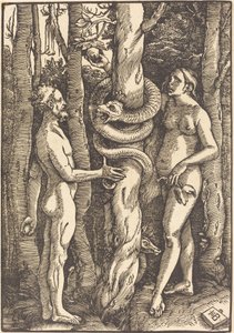 Adam i Ewa z Wężem autorstwa Hans Baldung Grien