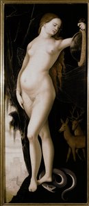 Postać alegoryczna (Alegoria roztropności) autorstwa Hans Baldung Grien