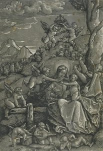 Madonna z Dzieciątkiem i Aniołami w krajobrazie autorstwa Hans Baldung Grien