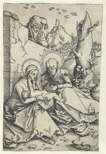 Maryja z Dzieciątkiem z Anną i Józefem Anna w Drieen i Joseph autorstwa Hans Baldung Grien