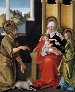 Św. Anna z Dzieciątkiem, Dziewicą i Św. Janem Chrzcicielem, c1511 autorstwa Hans Baldung Grien