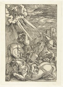 Nawrócenie Pawła, 1515-17 autorstwa Hans Baldung Grien