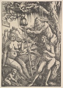 Trzy losy: Lachesis, Atropos i Klotho, 1513 autorstwa Hans Baldung Grien