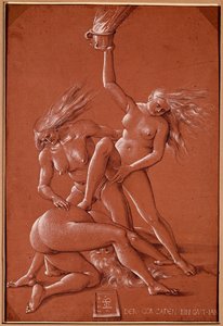 Czarownice (rysunek) autorstwa Hans Baldung Grien