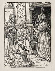 Chrystus w domu Łazarza autorstwa Hans Burgkmair