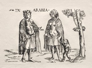 Mieszkańcy Arabii i Indii autorstwa Hans Burgkmair