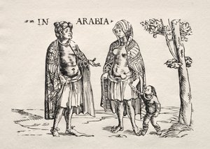 Mieszkańcy Arabii i Indii autorstwa Hans Burgkmair