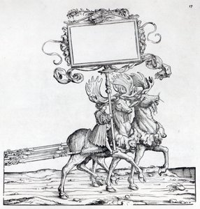Scena z procesji triumfalnej Maksymiliana, ok. 1516-18 (drzewryt) autorstwa Hans Burgkmair