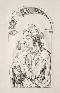 Dziewica z Dzieciątkiem pod łukiem, 1508. autorstwa Hans Burgkmair