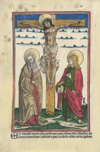 Chrystus na krzyżu z Dziewicą i św. Janem autorstwa Hans Burgkmair I