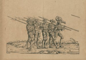 Szermierz z halabardami autorstwa Hans Burgkmair der Ältere