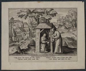 Święty Hieronim autorstwa Hans Collaert