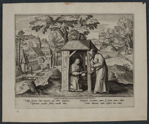 Święty Hieronim. autorstwa Hans Collaert