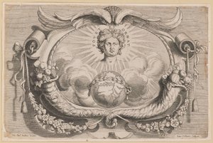 Urządzenie drukarskie dla Jana van Keerbergena: Winieta do Biblia Cum Glossa Ordinaria autorstwa Hans Collaert the Younger