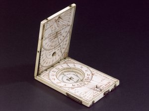 Zegar słoneczny z kompasem, Norymberga, 1574 (zob. też 259578-80) autorstwa Hans Ducher