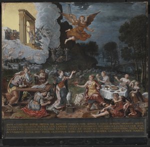 Alegoria mądrych i głupich dziewic autorstwa Hans Ewouts