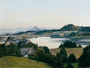 Krajobraz Karyntii (Jezioro Kraiger z Ulrichsbergiem) autorstwa Hans Frank