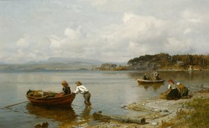 Krajobraz fiordów autorstwa Hans Gude