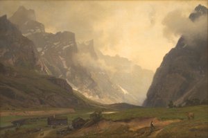 Troll Peaks w Romsdalen: pod Romsdalshorn po prawej stronie